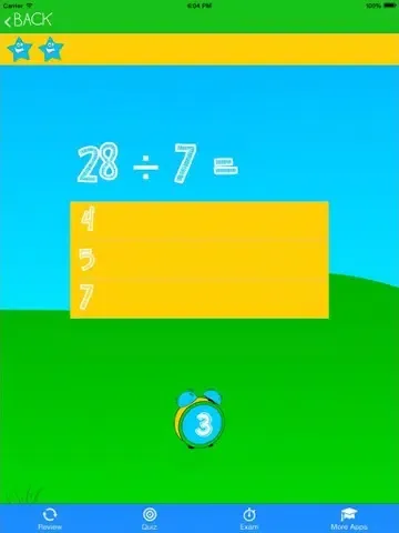 Math Divisions Trainer Lite iPad 应用截图
