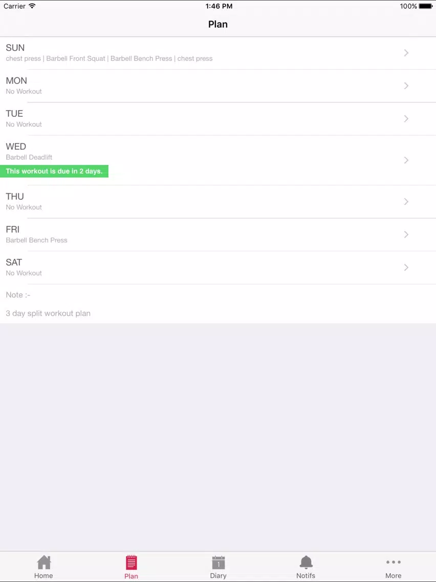Ảnh chụp màn hình của FierceHerFit iPad 