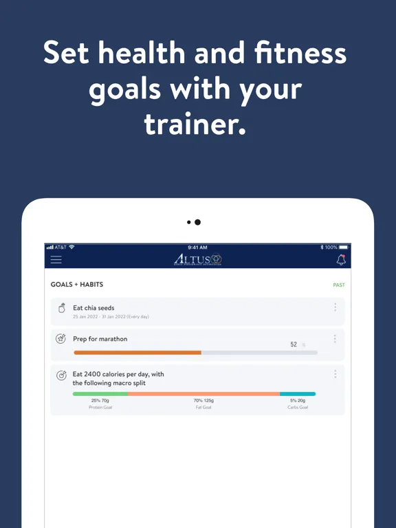 Скриншоты Altus Coaching iPad 