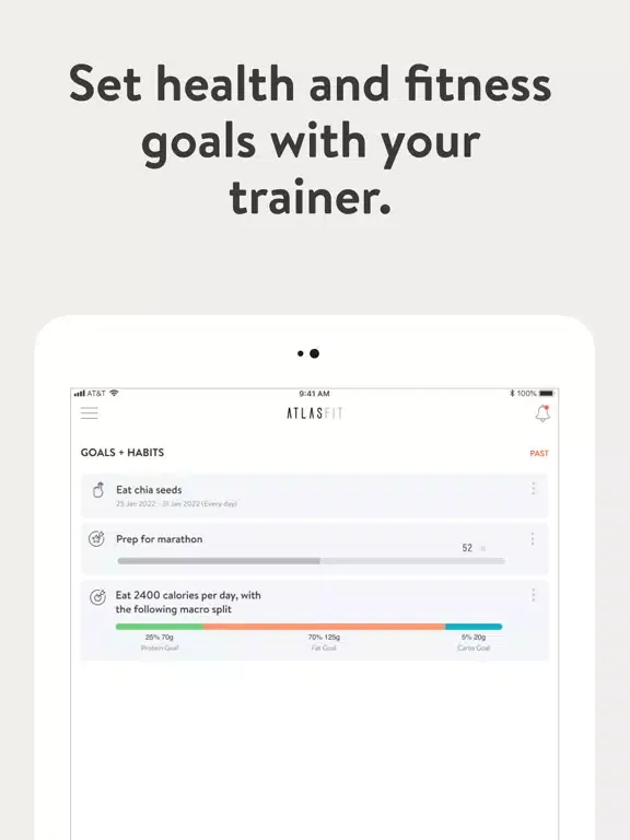 Capturas de tela do Atlas Fit Online iPad 