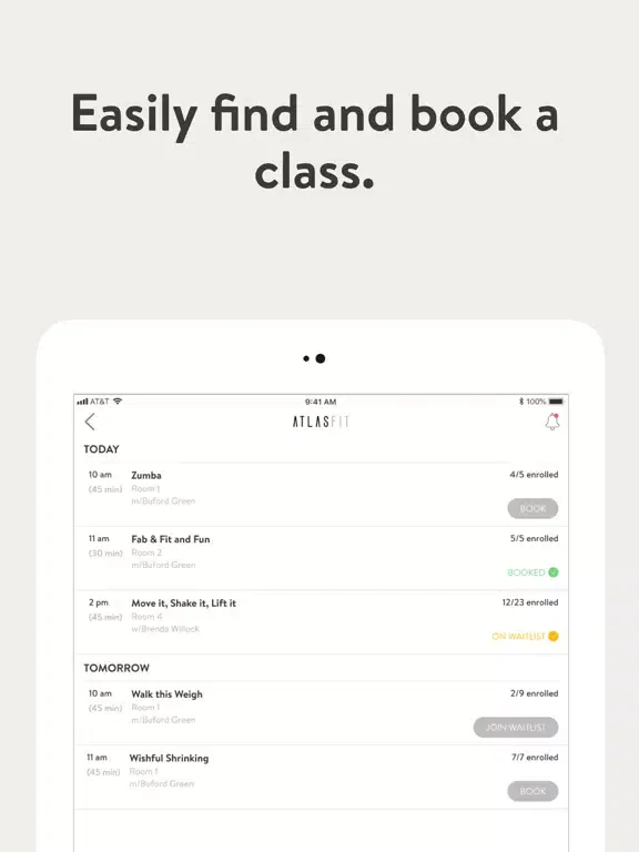 Capturas de tela do Atlas Fit Online iPad 