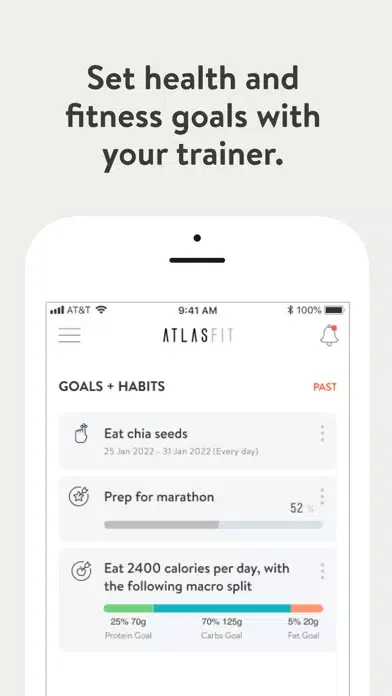 Capturas de tela do Atlas Fit Online