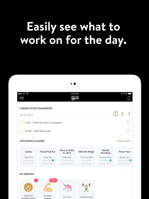 Atomic Gym and Supps iPad  Screenshots