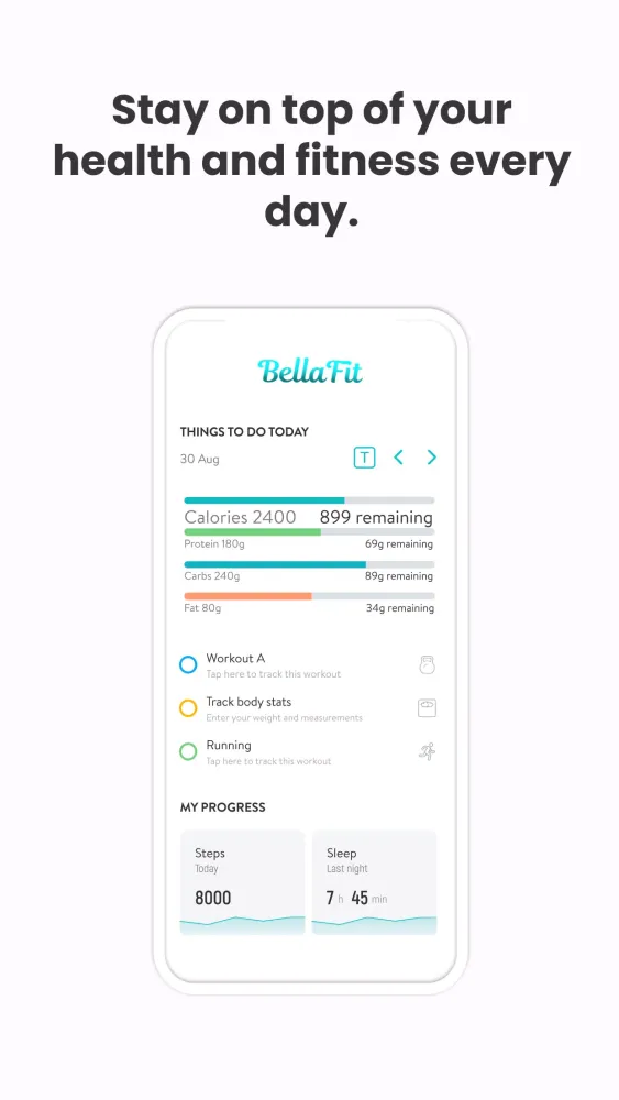 Captures d'écran de Bella Fit 24