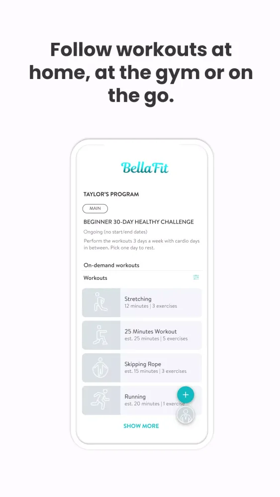 Captures d'écran de Bella Fit 24