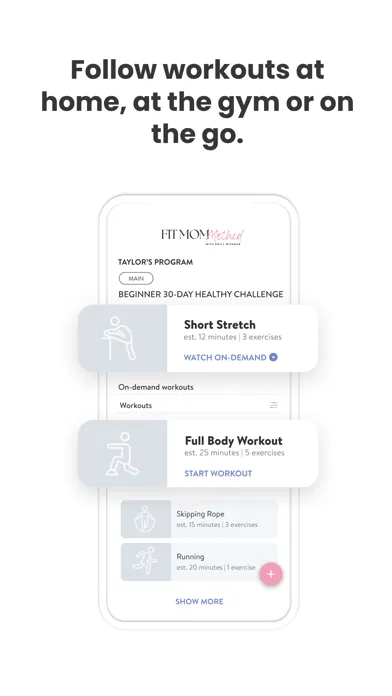Ảnh chụp màn hình của Fit Mom Method