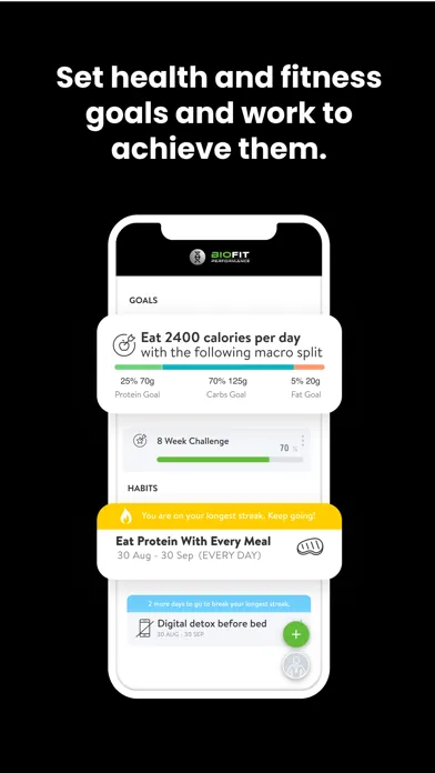 Ảnh chụp màn hình của BioFit Online