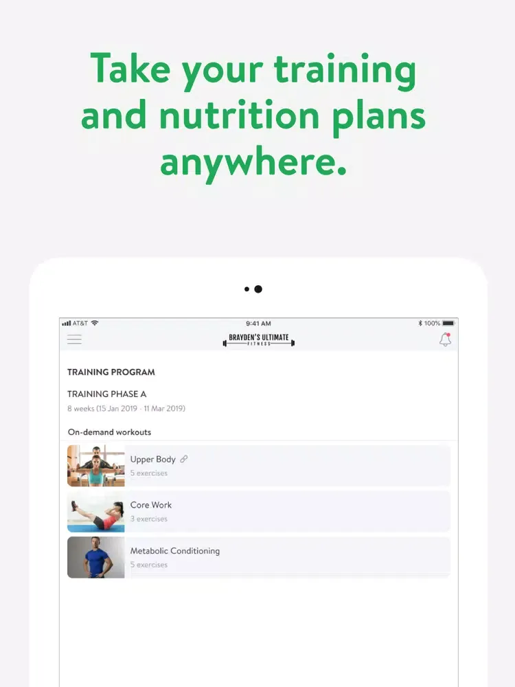 Braydens Ultimate Fitness iPad  Screenshots