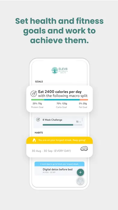 Captures d'écran de ELEV8 Wellness Program