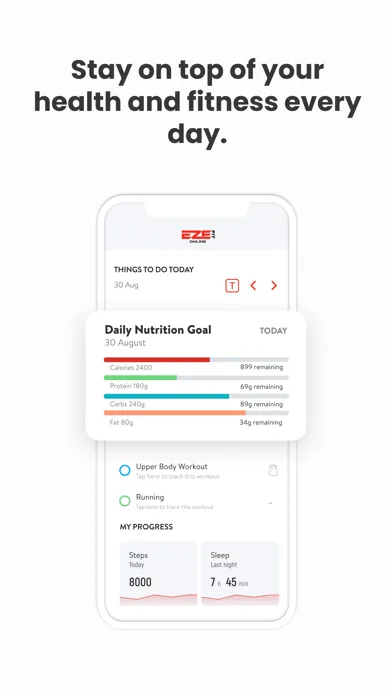 Capturas de tela do Eze Fit Online