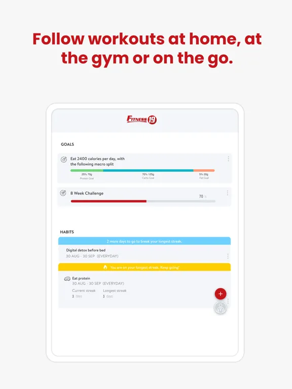 Fitness19 Pittsburgh iPad  স্ক্রিনশট