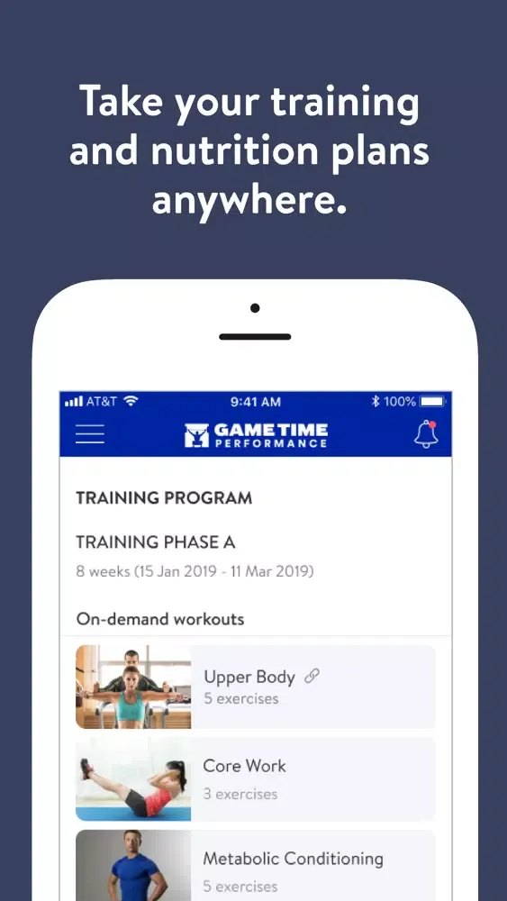 Game Time Physio + Performance स्क्रीनशॉट