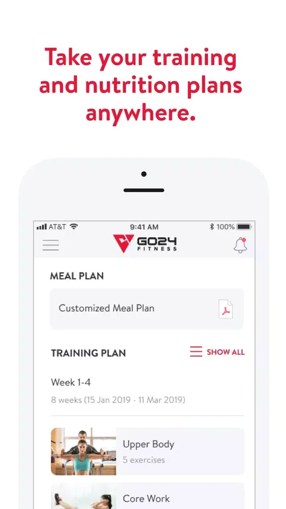 Tangkapan skrin GO24 FITNESS PT