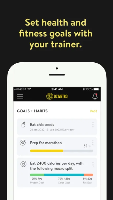 Tangkapan skrin Golds Gym DC METRO