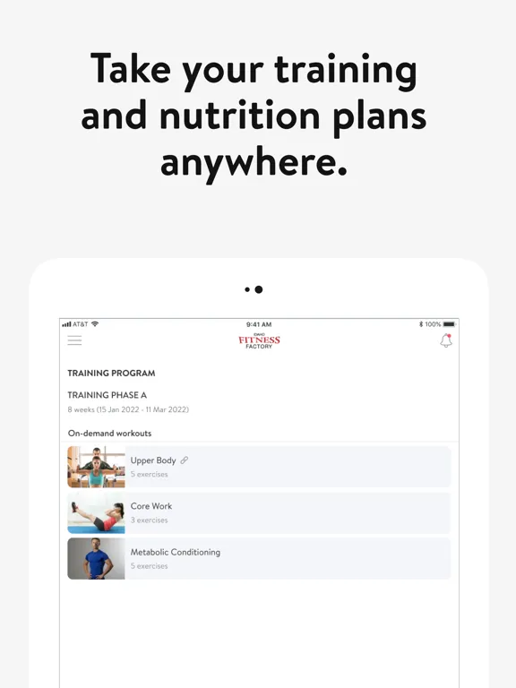 Zrzuty ekranu Idaho Fitness Factory iPad 