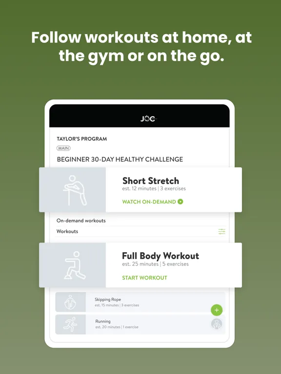 JOC Transformation Academy iPad  Screenshots