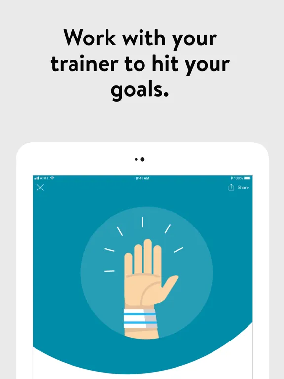 Tangkapan layar Torq Personal Training iPad 