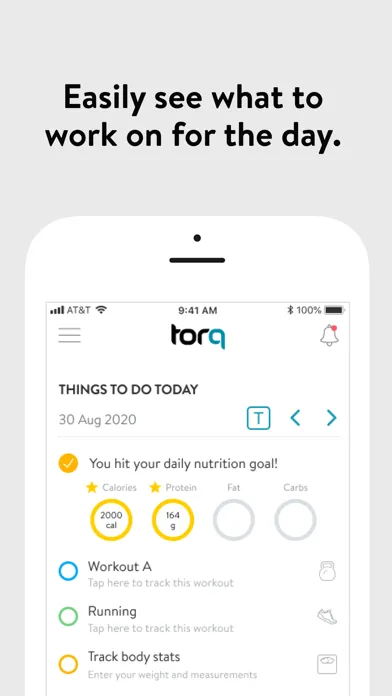 Tangkapan layar Torq Personal Training