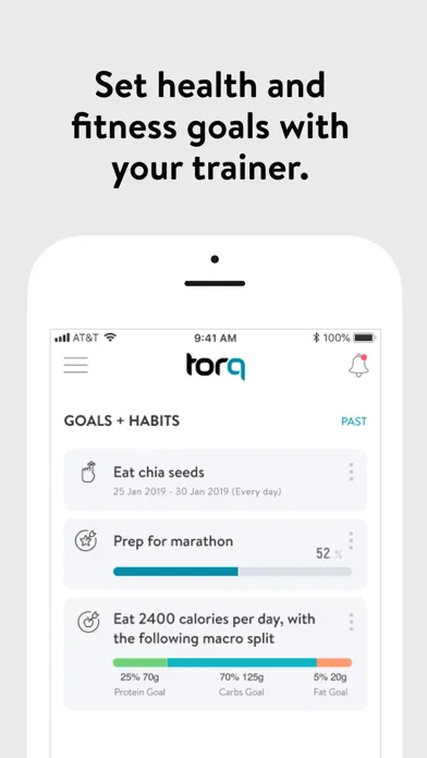 Tangkapan layar Torq Personal Training
