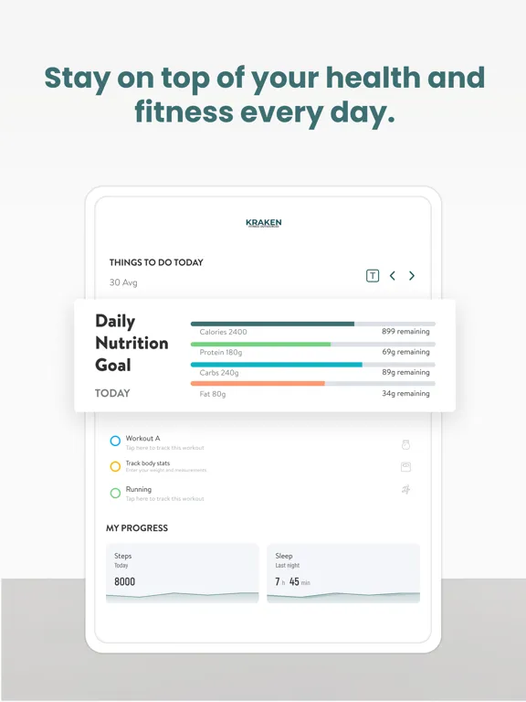 Kraken Fitness iPad  Ekran Görüntüleri