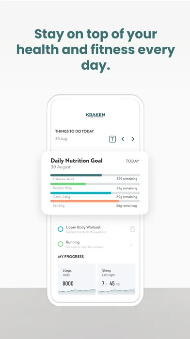 Kraken Fitness Ekran Görüntüleri