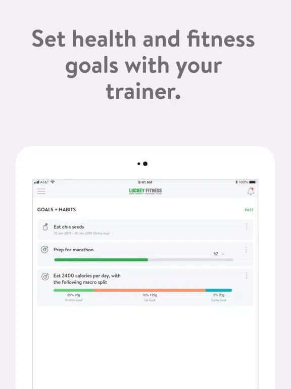Luckey Fitness iPad  স্ক্রিনশট