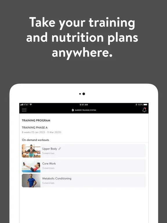 Screenshot di Markow Training Systems iPad 