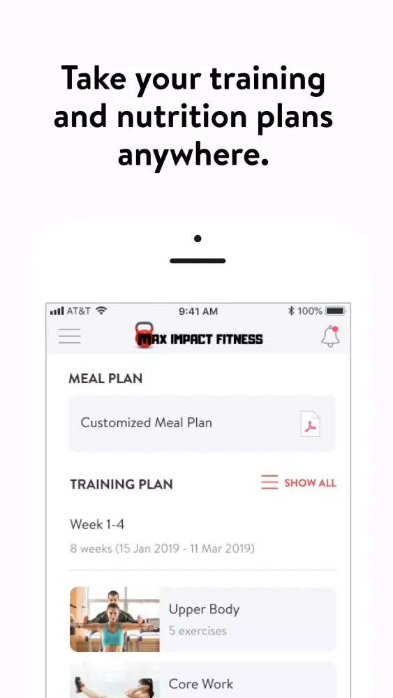 MAX IMPACT Fitness Ekran Görüntüleri