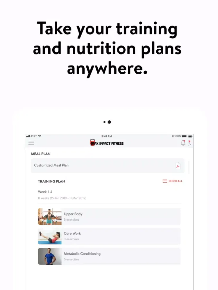 MAX IMPACT Fitness Ekran Görüntüleri