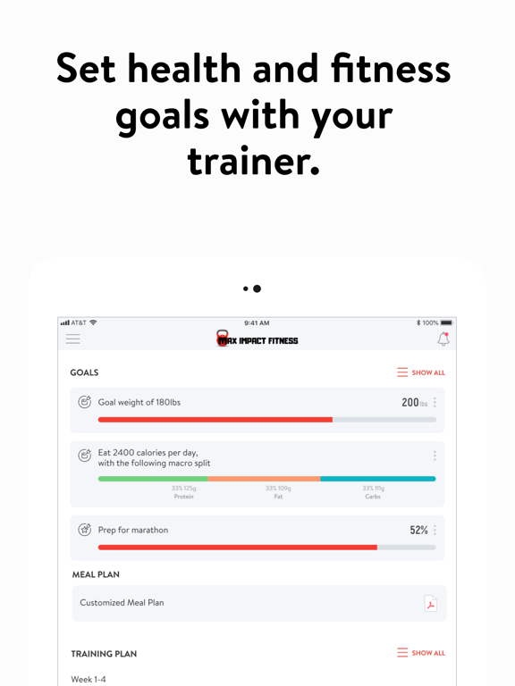 MAX IMPACT Fitness iPad 应用截图