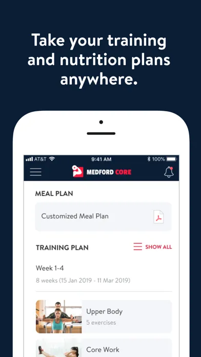 Medford Core Personal Training Screenshots