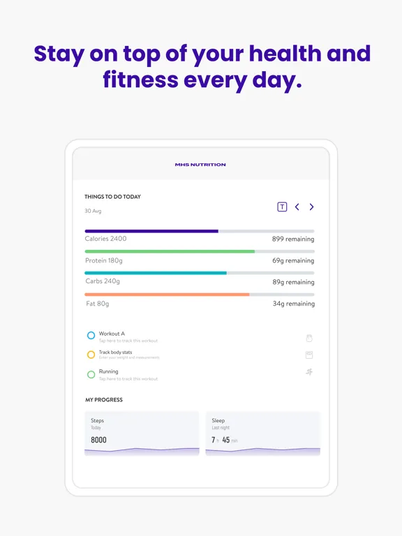MHS Nutrition iPad  Ekran Görüntüleri