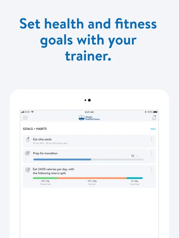 Ảnh chụp màn hình của Murphy Health and Fitness iPad 