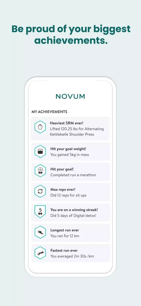 Capturas de pantalla de NOVUM Coaching