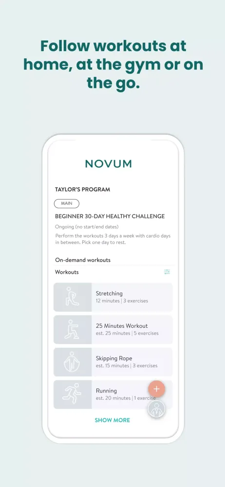 Capturas de pantalla de NOVUM Coaching