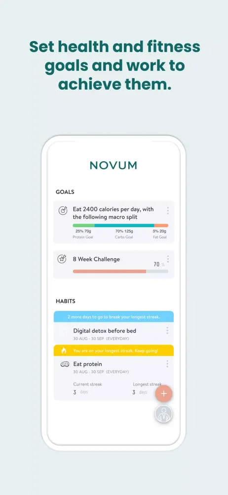 Capturas de pantalla de NOVUM Coaching