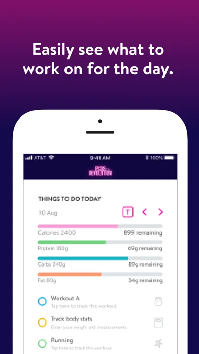 Zrzuty ekranu PCOS Revolution Lifestyle App