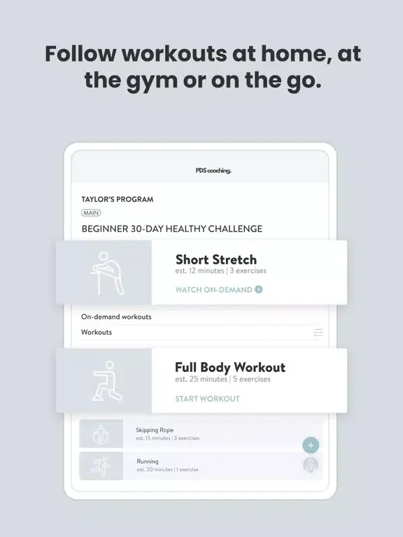PDS Coaching iPad  스크린샷
