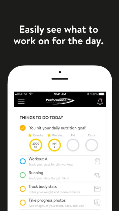 Performance Health and Fitness Screenshots