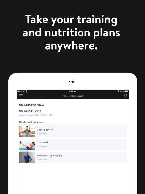تصاویر Pinnacle Performance Training iPad 