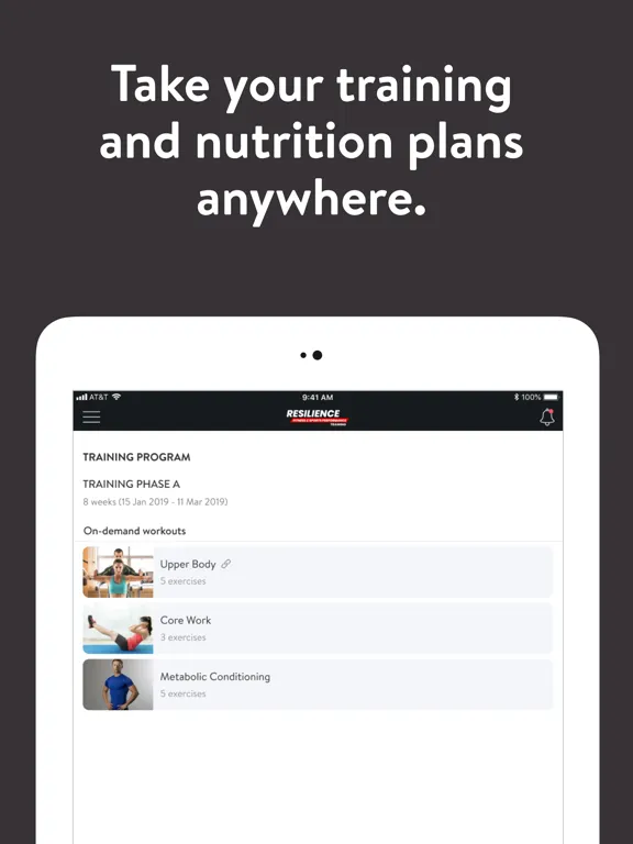 Capturas de pantalla de Resilience Training Mobile iPad 