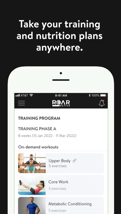 Tangkapan skrin ROAR Active Coaching Platform