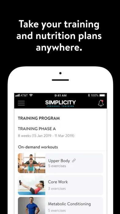 Simplicity Personal Training Ekran Görüntüleri