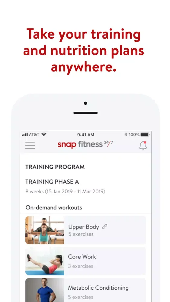 Snap Fitness Charles City App Screenshots