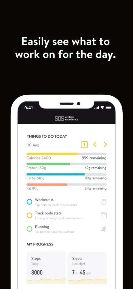 Скриншоты SOS Athletic Excellence App