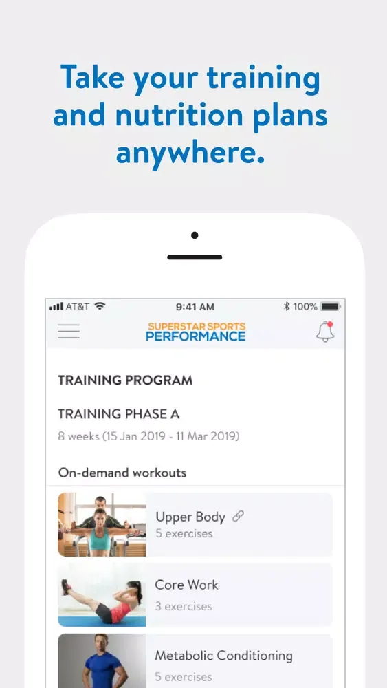 Tangkapan skrin Superstar Sports Performance
