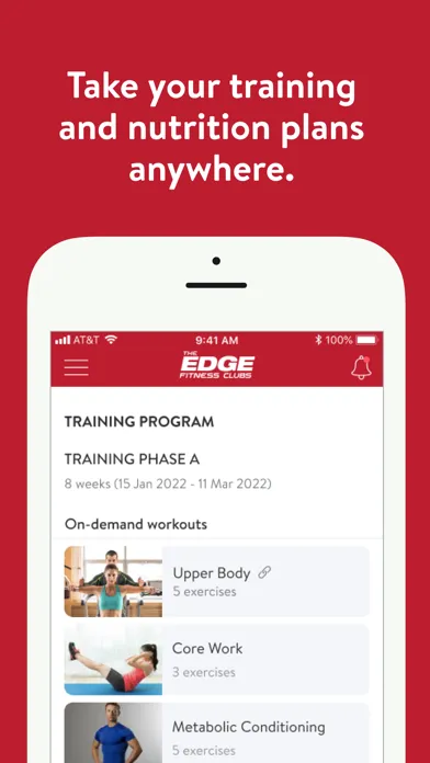 The Edge Fitness应用截图