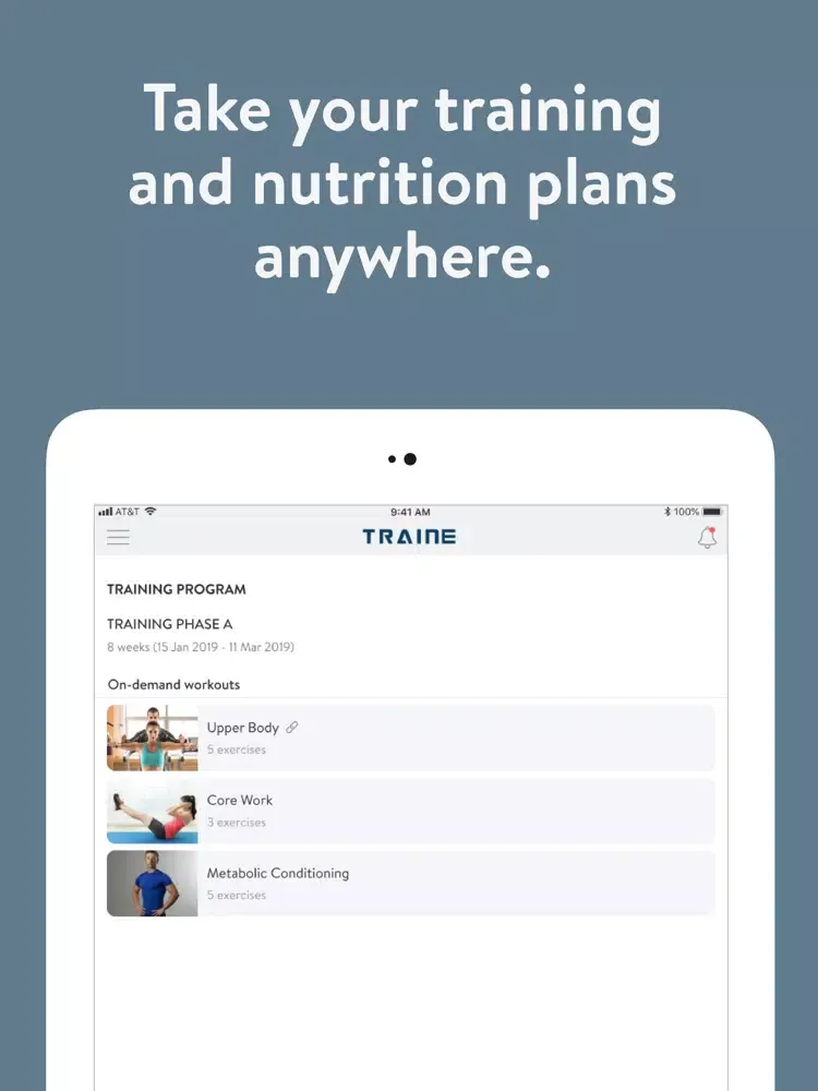 TrainE Health iPad  Screenshots