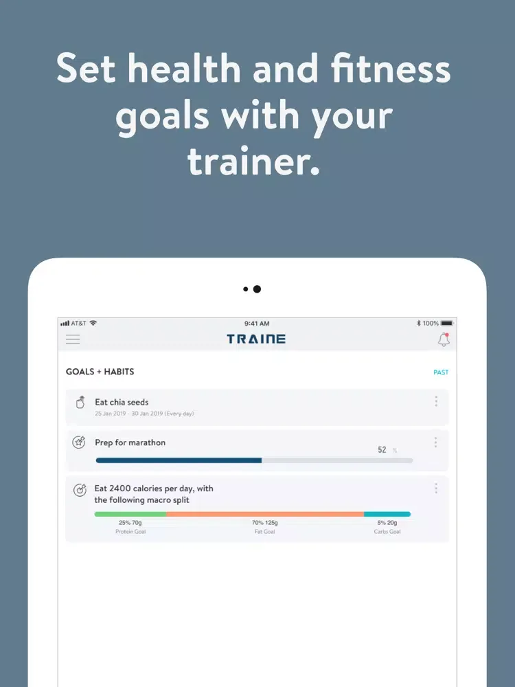 TrainE Health iPad  Screenshots