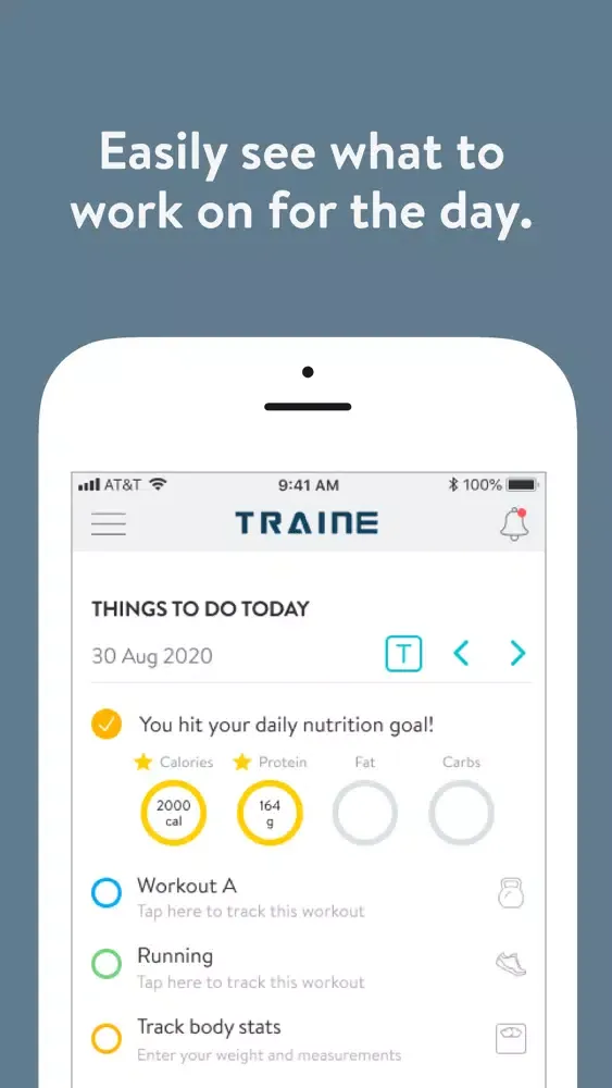 TrainE Health Screenshots